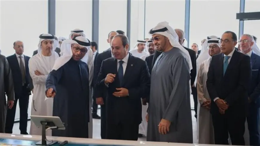 الرئيس السيسي والشيخ محمد بن زايد يشهدان إطلاق مشروع رأس الحكمة