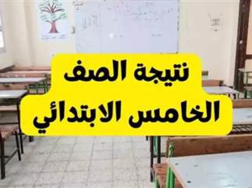 مبروك للناجحين.. نتيجة الصف الخامس الابتدائي بالاسم ورقم الجلوس 2025 عبر بوابة التعليم الاساسي بالجيزة الان gizaedu.net