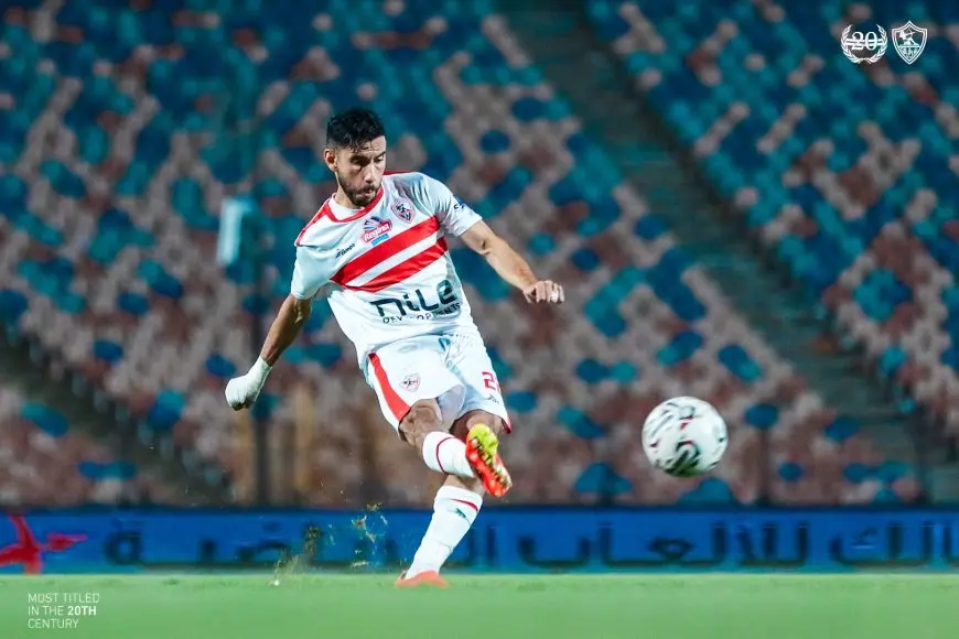 ناصر ماهر يؤازر لاعبي الزمالك أمام بيراميدز