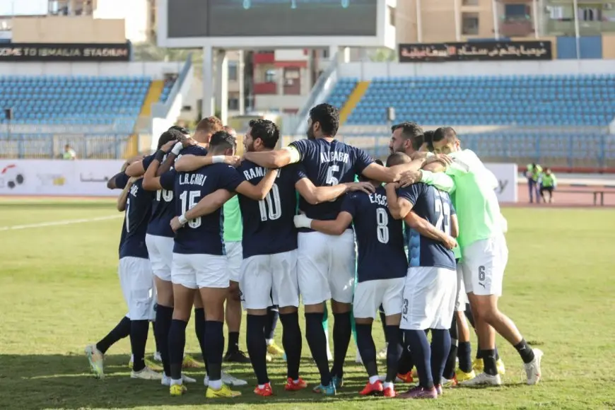 التعادل السلبي يحسم الشوط الأول بين بيراميدز ضد المصري بالدوري