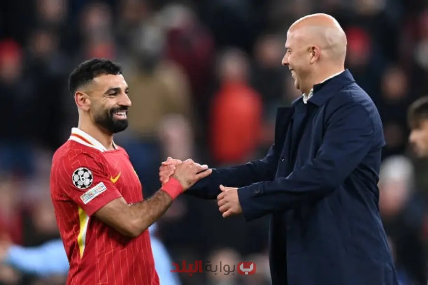 آرني سلوت يتوقع انفراد محمد صلاح بجائزة الكرة الذهبية!