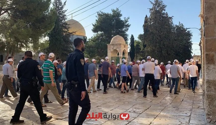 مئات المستوطنين يقتحمون ساحات الأقصى تحت حماية شرطة الاحتلال الإسرائيلي