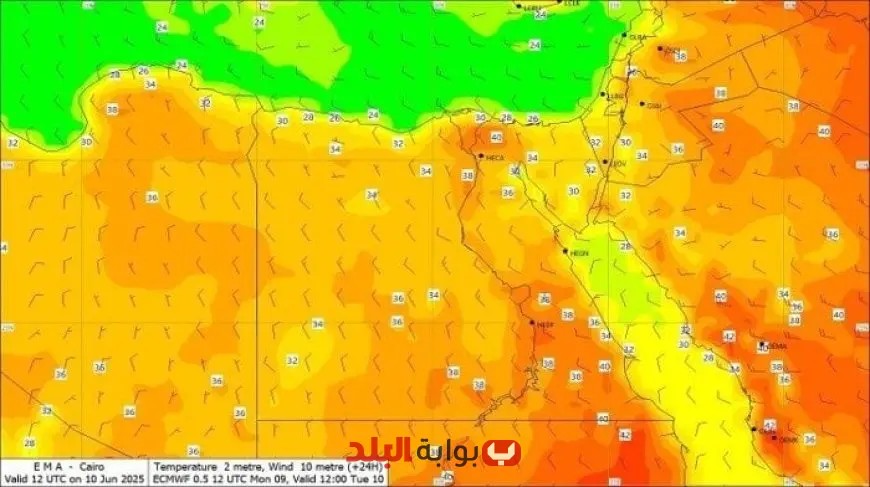 درجات حرارة مرتفعة بشكل غير عادي: تعرف على تفاصيل حالة الطقس في مصر اليوم الثلاثاء 10 يونيو 2025