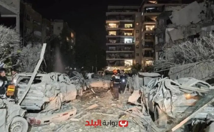 تدمير مبنى السفارة الأمريكية في تل أبيب نتيجة هجوم إيراني عنيف