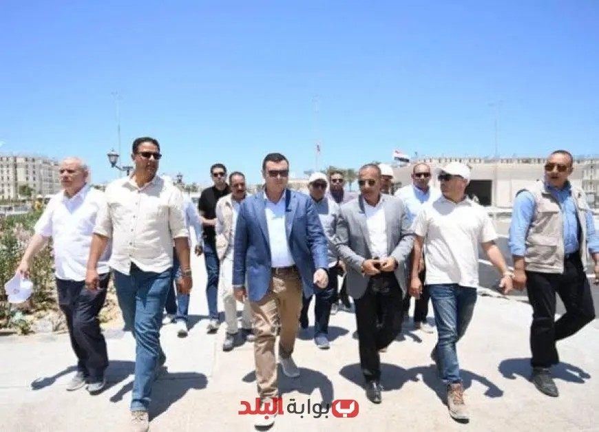 وزير الإسكان يقوم بجولة تفقدية على كوبرى C19 والمدينة التراثية والمنطقة الشاطئية في العلمين الجديدة