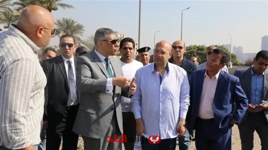 محافظ الجيزة يقوم بجولة تفقدية لكوبري مزلقان أبو النمرس وطريق جسر المنوات لتحسين البنية التحتية