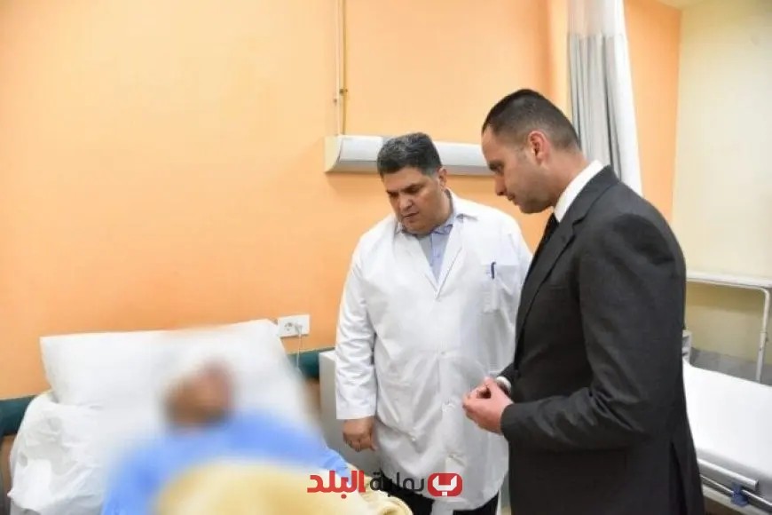 نائب وزير الصحة يزور مستشفى الباجور التخصصي للاطمئنان على مصابي حادث الدائري الإقليمي