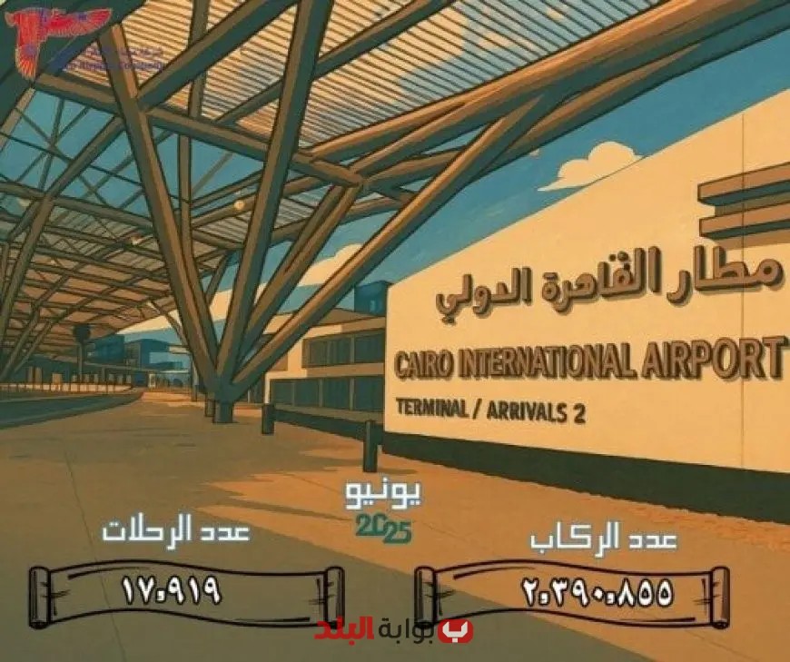 مطار القاهرة الدولي يرحب بأكثر من 2.3 مليون مسافر في يونيو 2025!