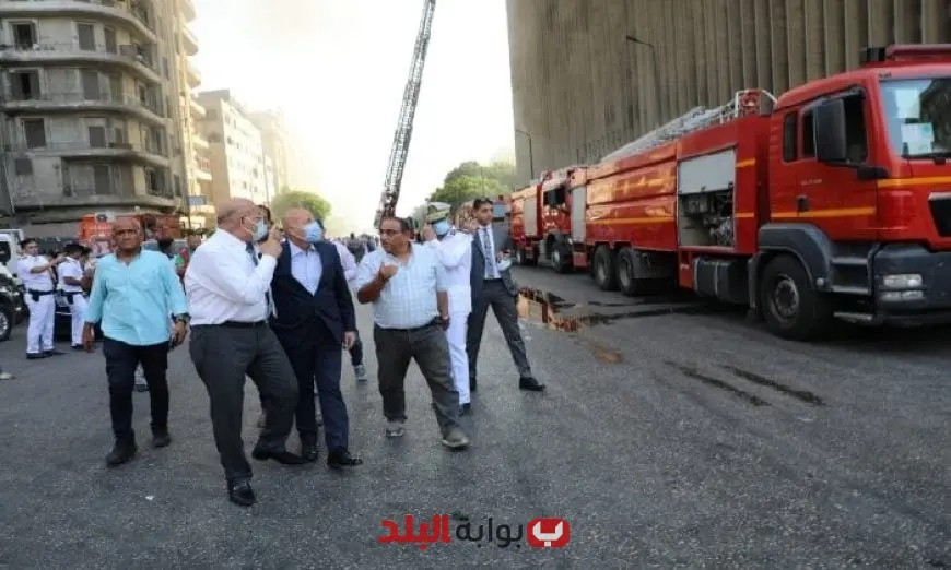 الحماية المدنية تتدخل بسرعة لإخماد حريق مبنى سنترال رمسيس بدون خسائر بشرية
