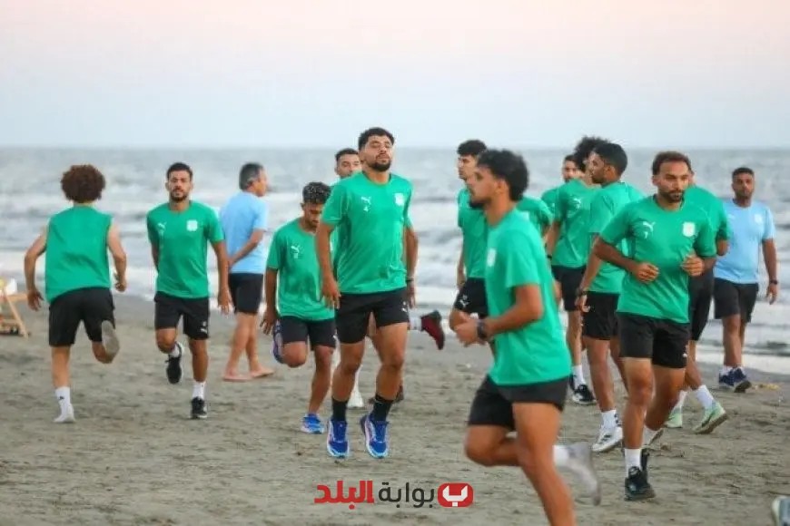 تعزيز اللياقة البدنية للاعبين: تدريبات فريق المصري على رمال شواطئ بورسعيد (صور)
