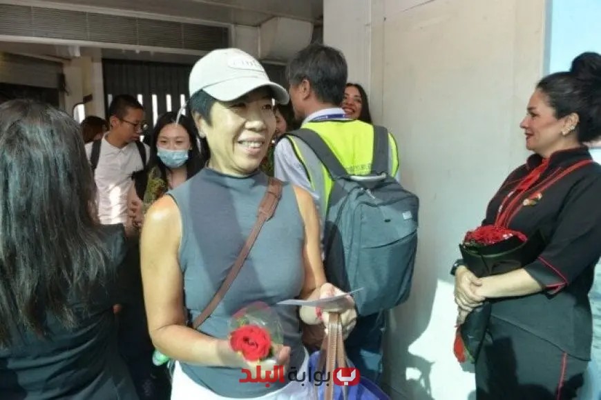استقبال حافل بمطار القاهرة الدولي لأول رحلة لطيران Air China مع أجمل الزهور والاحتفالات!