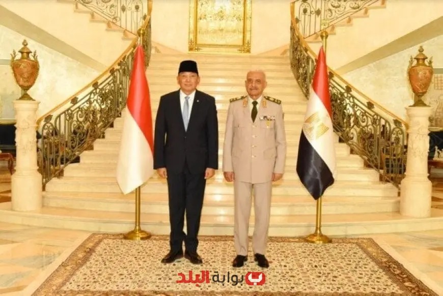الفريق أول عبد المجيد صقر يتشاور مع وزير الدفاع الإندونيسي لتعزيز التعاون العسكري بين البلدين