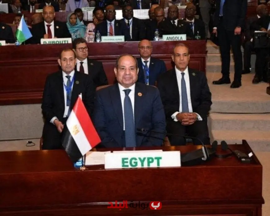 الرئيس السيسي يشدد على أهمية التعاون الأفريقي في كلمته خلال القمة التنسيقية السابعة للاتحاد الإفريقي