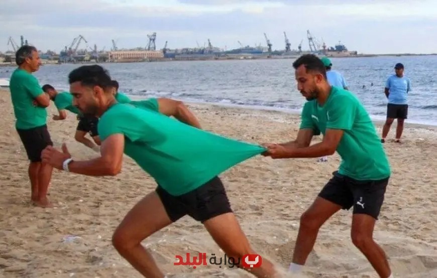 المصري يتألق في تدريباته على شاطئ بورفؤاد استعدادًا للموسم الجديد