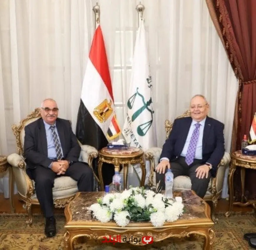 المستشار أسامة شلبي يستقبل رئيس هيئة قضايا الدولة لتهنئته في مناسبة خاصة