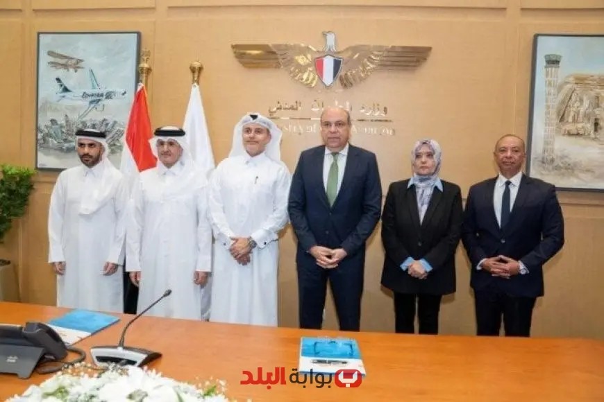 وزير الطيران المدني يستقبل وفدًا قطريًا رفيع المستوى في حدث مميز – تابعوا الصور!