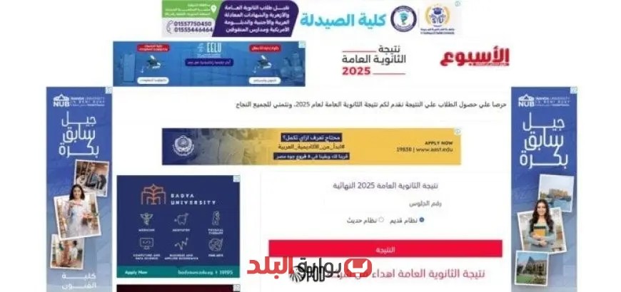 نتائج الثانوية العامة 2025 متاحة الآن: احصل على نتيجتك برقم الجلوس!