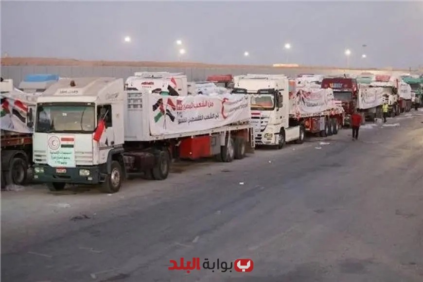 عاجل: وصول 93 شاحنة مساعدات إنسانية إلى قطاع غزة لتعزيز الدعم الإغاثي