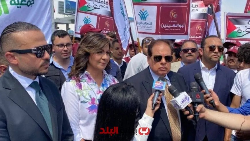 قافلة التحالف الوطني الحادية عشر تنطلق لدعم غزة بـ 200 شاحنة إغاثية