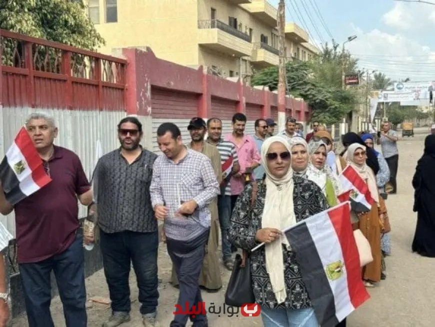 ازدحام جماهيري في لجان الاقتراع بالشرقية خلال اليوم الثاني من انتخابات مجلس الشيوخ