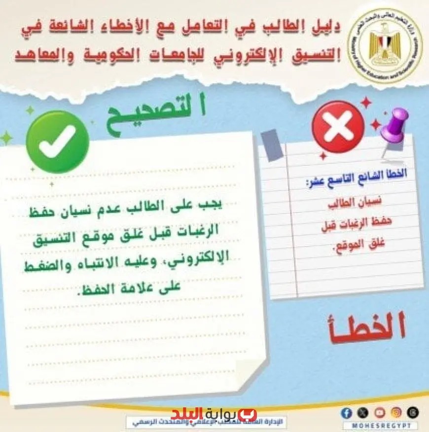 التعليم العالي تطلق دليلا شاملا للتعامل مع الأخطاء الشائعة في التنسيق الإلكتروني