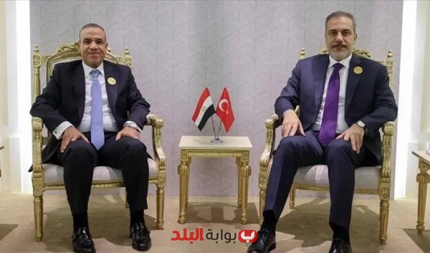 وزير الخارجية يناقش مع نظيره التركي سبل تعزيز التعاون الثنائي وأحدث التطورات في غزة وليبيا