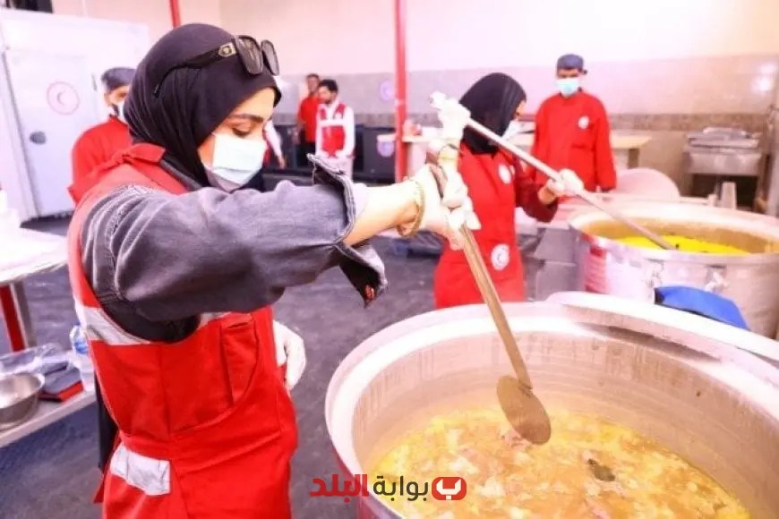 وزير التضامن والخارجية يزوران المطبخ الإنساني والمخبز الآلي للهلال الأحمر بالعريش برفقة رئيس وزراء فلسطين