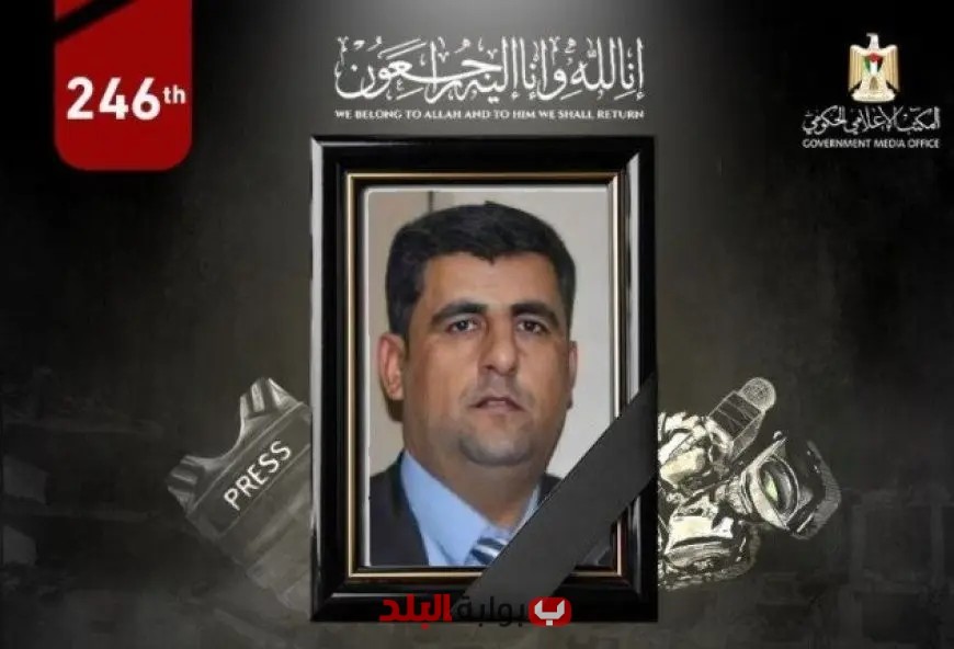 استشهاد الصحفي الفلسطيني حسن دوحان في غارة إسرائيلية على غزة