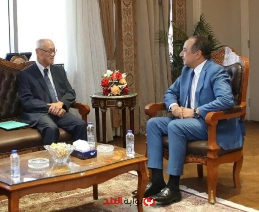 وزير قطاع الأعمال يبحث تعزيز التعاون والاستثمار مع سفير اليابان