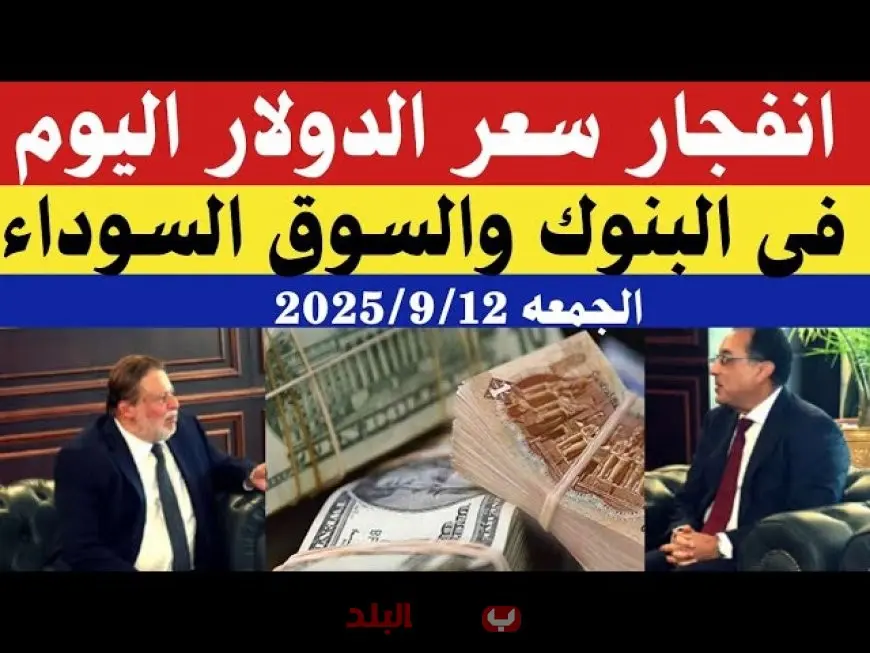الامريكي بكام؟.. سعر الدولار اليوم الجمعة 12 سبتمبر 2025 في السوق السوداء والبنوك مقابل الجنيه المصري يكشف الفجوة بين السعر الرسمي والحر