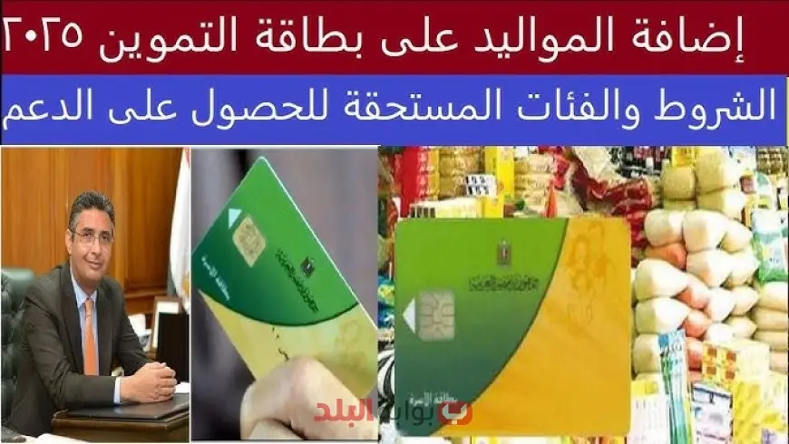 خطوات إضافة المواليد على البطاقات التموينية 2025 عبر بوابة مصر الرقمية لإضافة المواليد بسهولة