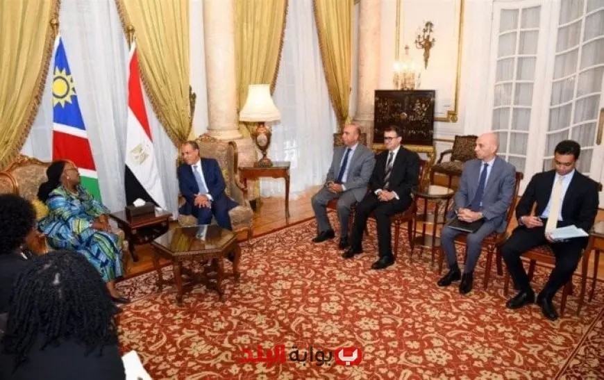 وزير الخارجية يتباحث مع وزيرة العلاقات الدولية الناميبية لتعزيز التعاون الثنائي بين البلدين