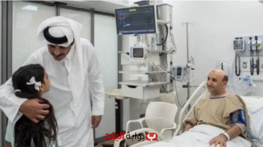 أمير قطر يلتقي بالجرحى المتأثرين بالهجوم الإسرائيلي على الدوحة