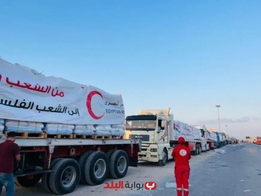 انطلاق الفوج الثاني من قافلة زاد العزة 36 إلى غزة وسط إقبال كبير