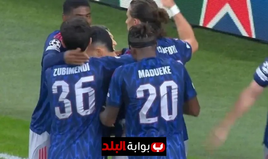 آرسنال يتألق بفوز ساحق على أتلتيك بلباو بثنائية نظيفة في دوري أبطال أوروبا فيديو