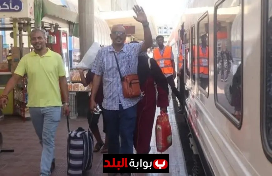 بدء رحلات القطار 17 للعودة الطوعية للسودانيين من محطة مصر