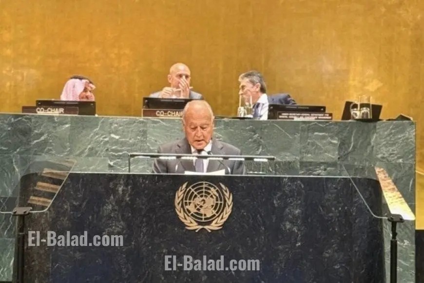 أبو الغيط يتحدث في مؤتمر الأمم المتحدة عن القضية الفلسطينية ويؤكد أهمية استعادة الحقوق في لحظة استثنائية