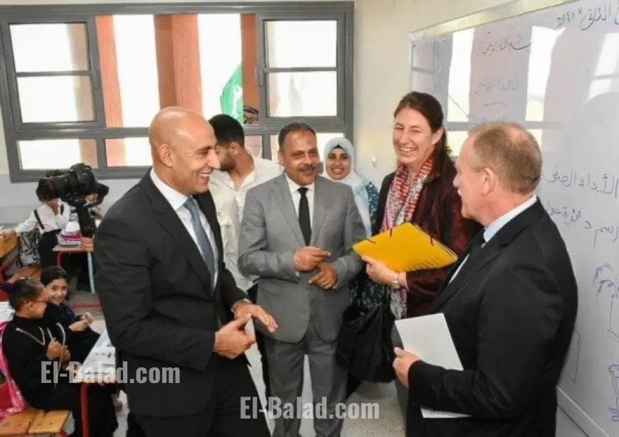 وزير التعليم يشجع تلاميذ الشرقية على الالتزام والاجتهاد خلال افتتاح مدرسة جديدة