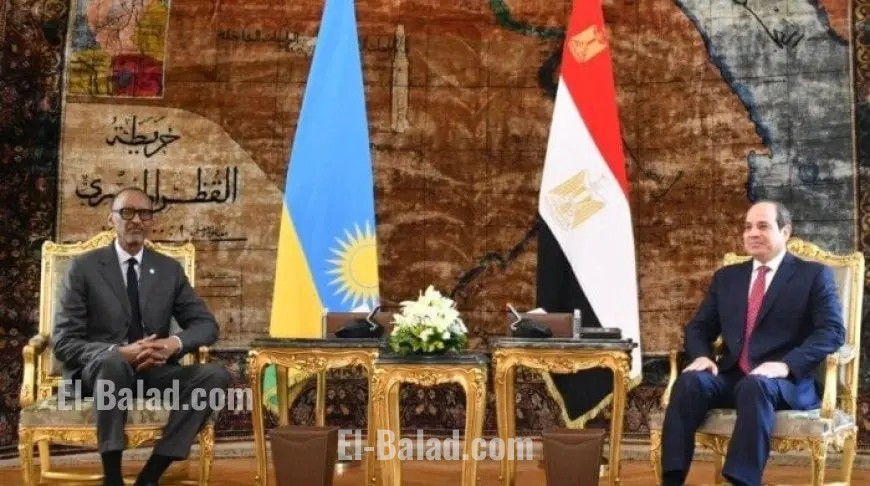 الرئيس السيسي يستقبل الرئيس الرواندي في قصر الاتحادية لتعزيز العلاقات الثنائية