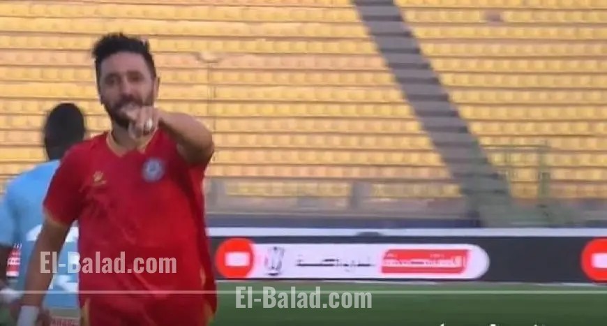 إسلام أبو سليمة يسجل هدف التعادل لحرس الحدود ضد الأهلي بالفيديو
