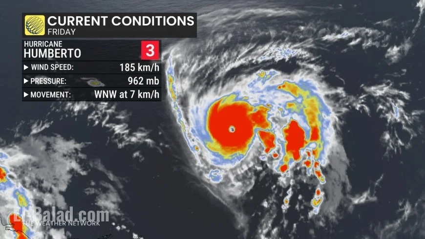 Weather Hurricane Humberto Intensifies as Atlantic Systems Threaten Bermuda and U.S. Coast