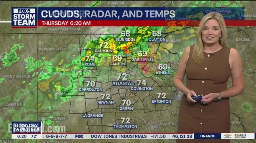 Atlanta Weather Alert: Thursday Rainfall Ahead as Tropical Wave Heads West