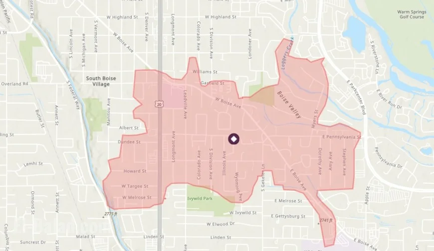 Massive Power Outage Near Boise Ave Leaves Over 6,800 Residents in the Dark Friday