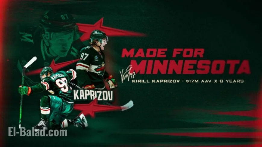 Minnesota Wild Secures Star Forward Kirill Kaprizov with New Eight-Year Contract Extension