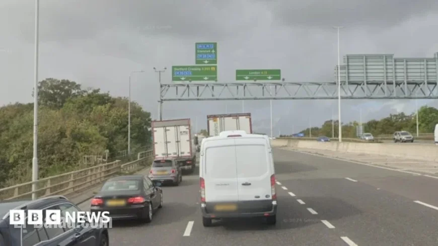 Essex Slip Road Crash Causes M25 Congestion Near QE2 Bridge