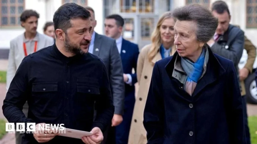 Princess Anne Supports Child War Victims During Ukraine Visit