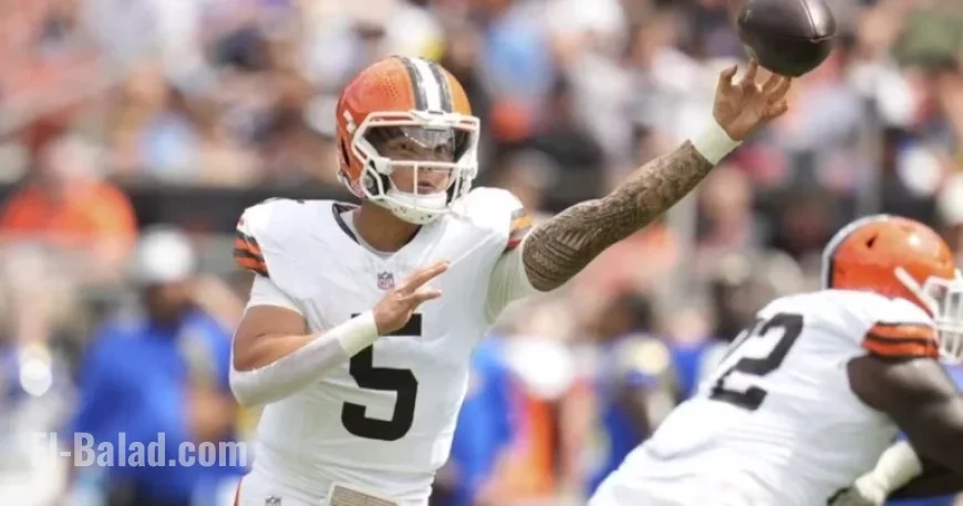 Browns Replace Flacco, Promote Rookie Gabriel as Starting QB