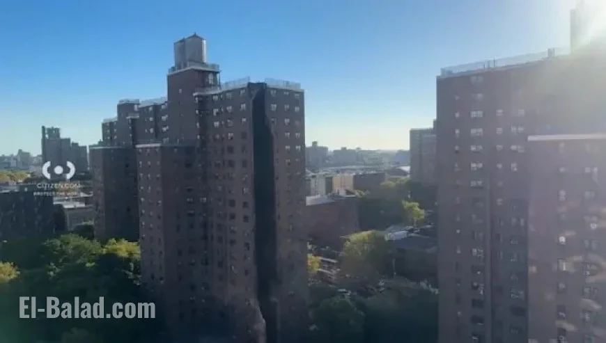 Explosion Reported: Video Captures Debris Outside Mott Haven Building