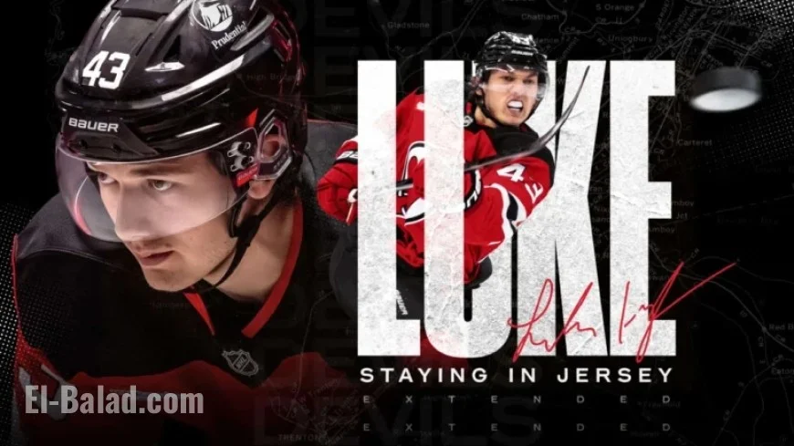 Devils Sign Luke Hughes to 7-Year Contract Extension