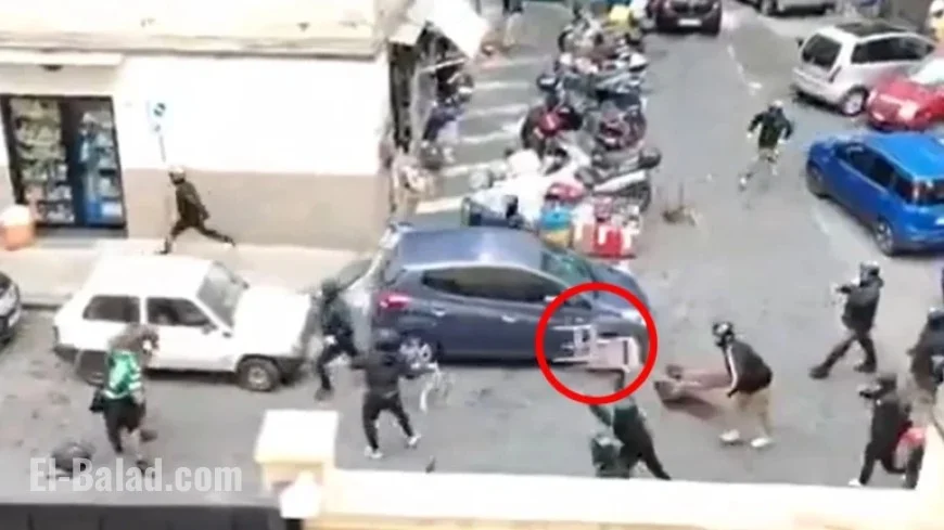 Football Fans Clash, Throw Chairs in Pre-Champions League Street Brawl